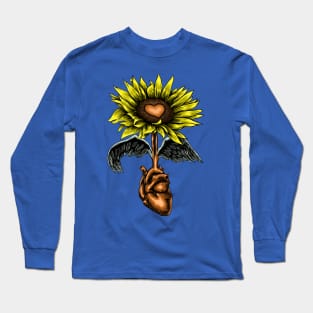 Heart of Sunflower Long Sleeve T-Shirt